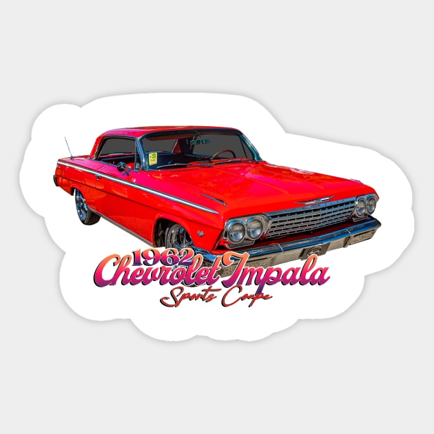 1962 Chevrolet Impala Sports Coupe Sticker by Gestalt Imagery